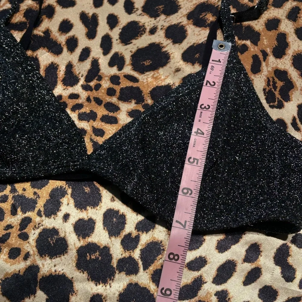 SHEIN Black Glittery Bra Top